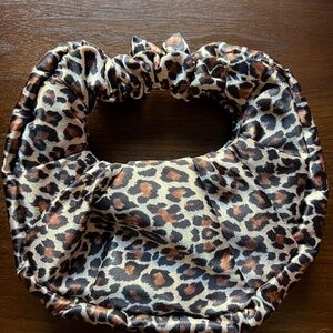 Leopard Print Satin Handbag